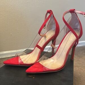 Red Stiletto Pump Heels